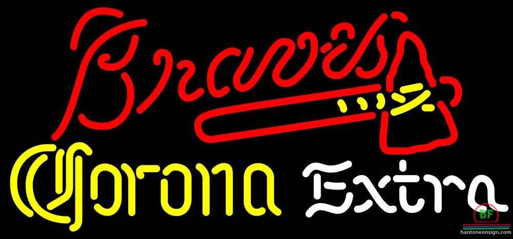 Custom Corona Extra Atlanta Braves Neon Sign MLB Teams Neon Light