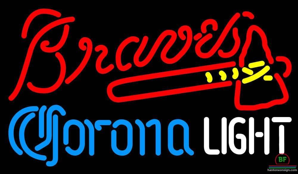 Custom Corona Light Atlanta Braves Neon Sign MLB Teams Neon Light