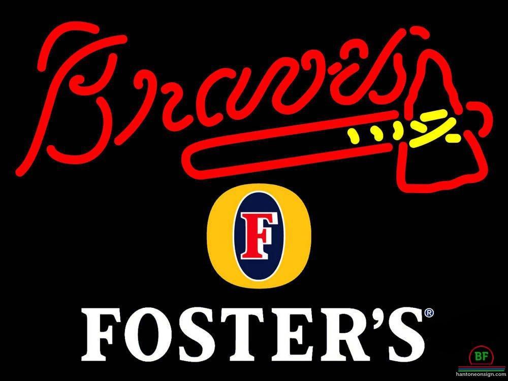 Custom Fosters Atlanta Braves Neon Sign MLB Teams Neon Light