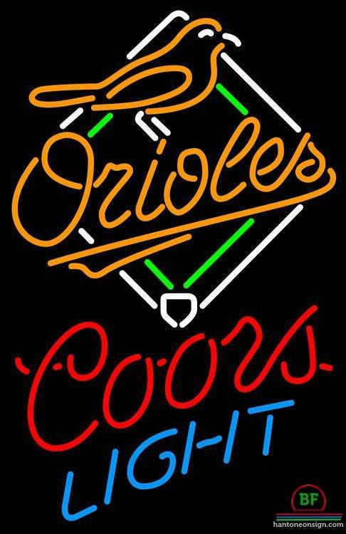 Custom Coors Light Baltimore Orioles Neon Sign MLB Teams Neon Light