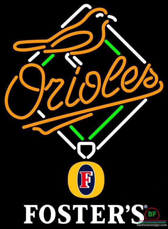 Custom Fosters Baltimore Orioles Neon Sign MLB Teams Neon Light