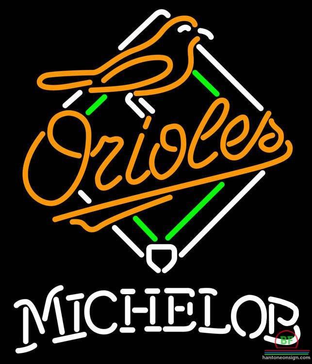Custom Michelob Baltimore Orioles Neon Sign MLB Teams Neon Light