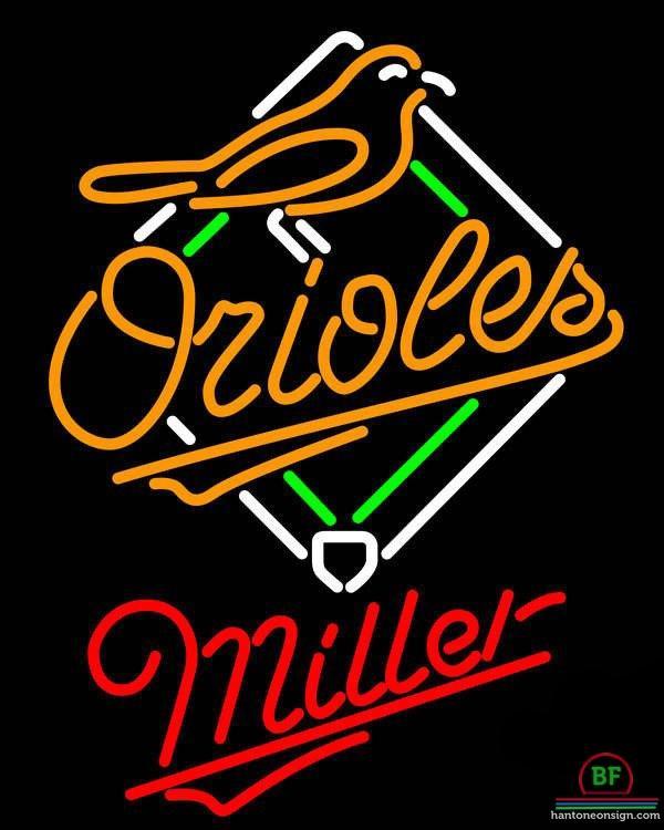 Custom Miller Baltimore Orioles Neon Sign MLB Teams Neon Light