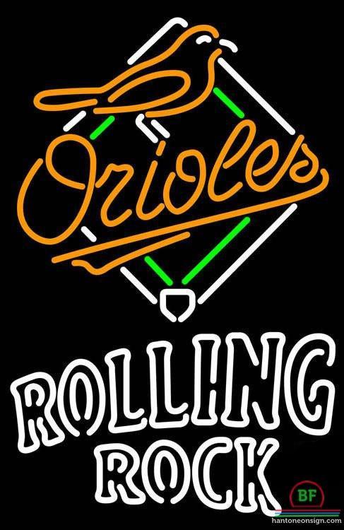 Custom Rolling Rock Baltimore Orioles Neon Sign MLB Teams Neon Light