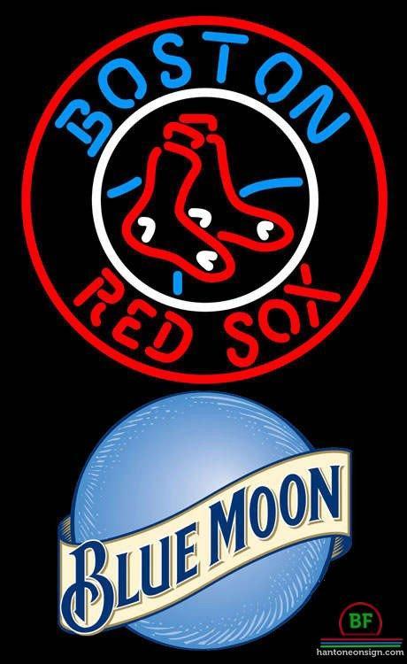 Custom Blue Moon Boston Red Sox Neon Sign MLB Teams Neon Light