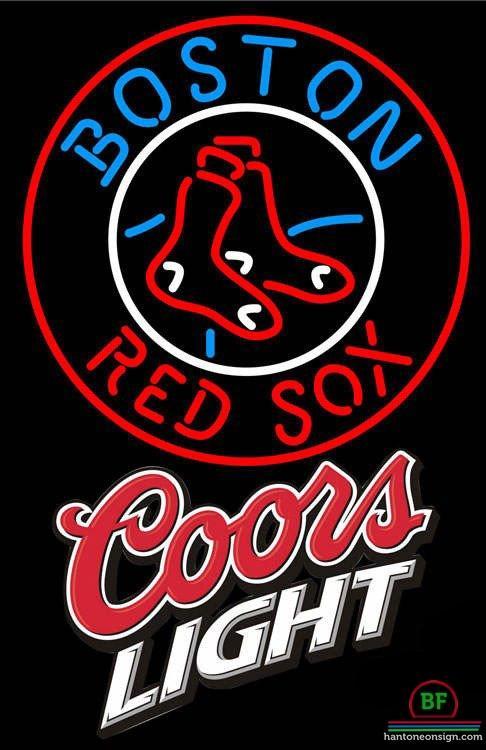 Custom Coors Light Boston Red Sox Neon Sign MLB Teams Neon Light