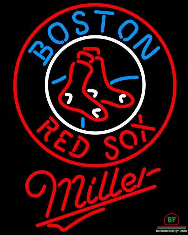 Custom Miller Boston Red Sox Neon Sign MLB Teams Neon Light