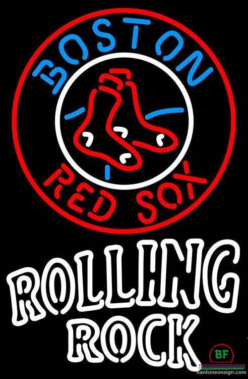 Custom Rolling Rock Boston Red Sox Neon Sign MLB Teams Neon Light