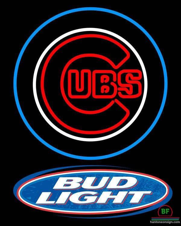 Custom Bud Light Chicago Cubs Neon Sign MLB Teams Neon Light