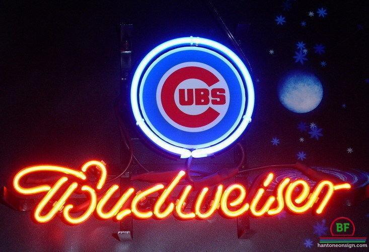 Custom Budweiser Chicago Cubs Neon Sign MLB Teams Neon Light