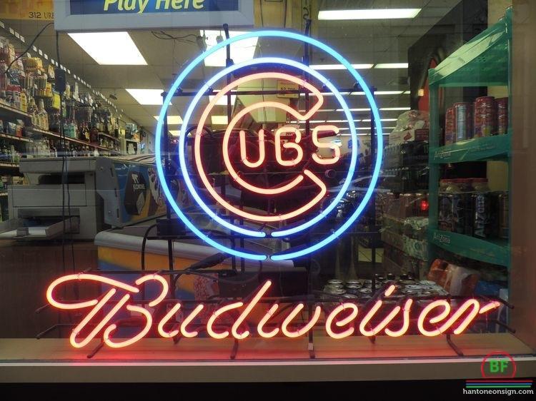 Custom Budweiser Chicago Cubs Neon Sign MLB Teams Neon Light