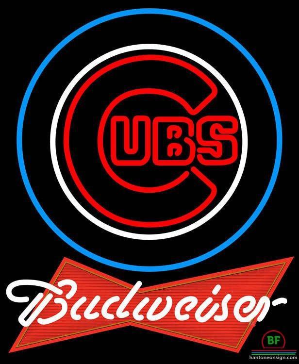 Custom Budweiser Chicago Cubs Neon Sign MLB Teams Neon Light