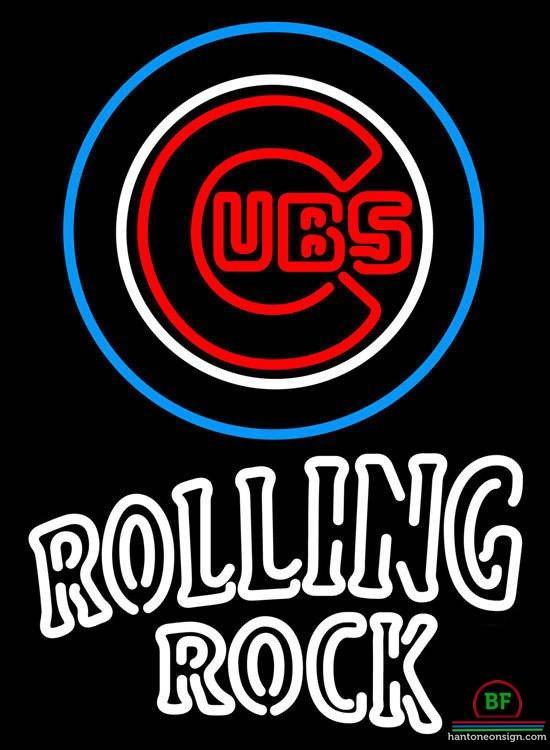 Custom Rolling Rock Chicago Cubs Neon Sign MLB Teams Neon Light