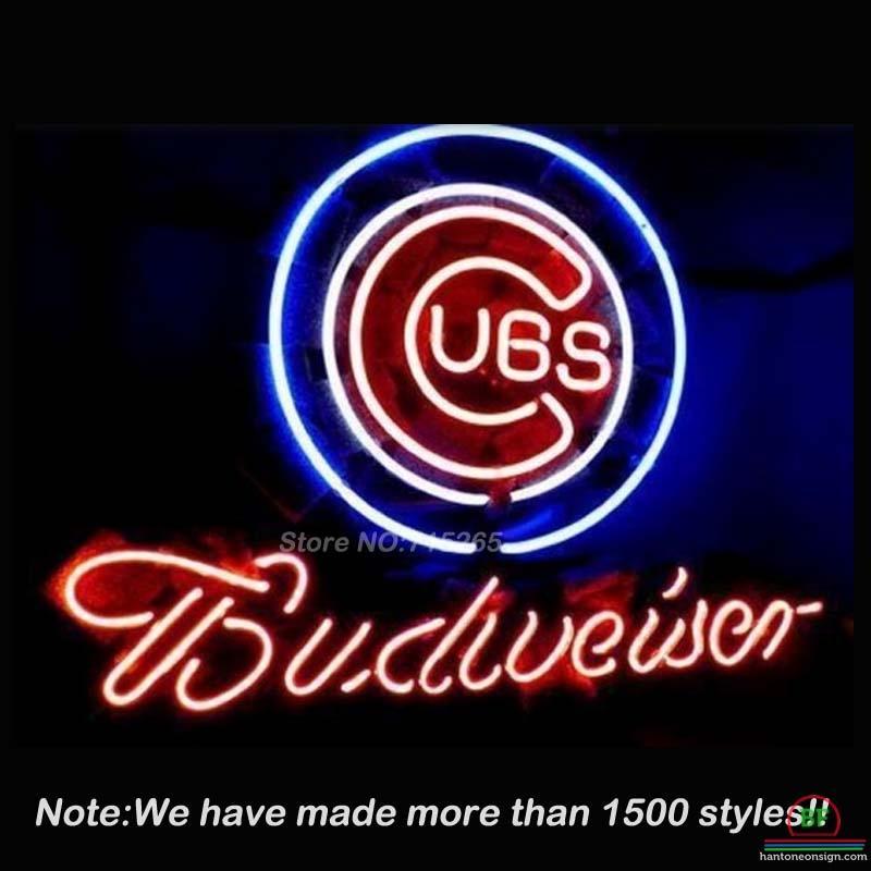 Custom Budweiser Chicago Cubs Neon Sign MLB Teams Neon Light