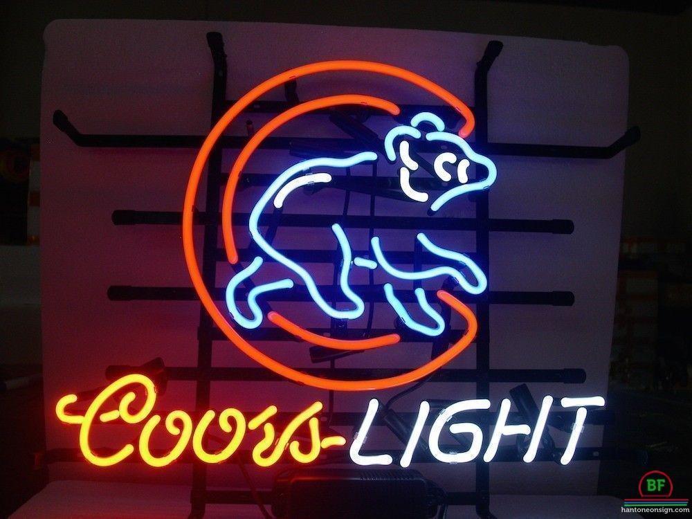 Custom Coors Light Chicago Cubs Neon Sign MLB Teams Neon Light