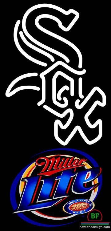 Custom Miller Lite Chicago White Sox Neon Sign MLB Teams Neon Light