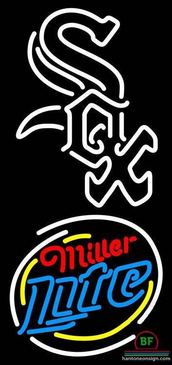 Custom Miller Lite Chicago White Sox Neon Sign MLB Teams Neon Light