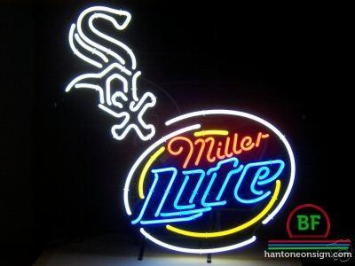 Custom Miller Lite Chicago White Sox Neon Sign MLB Teams Neon Light