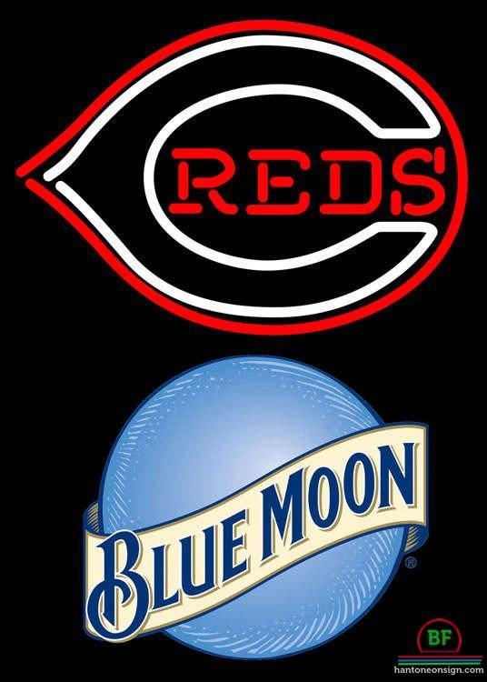 Custom Blue Moon Cincinnati Reds Neon Sign MLB Teams Neon Light