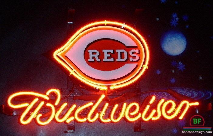 Custom Budweiser Cincinnati Reds Neon Sign MLB Teams Neon Light