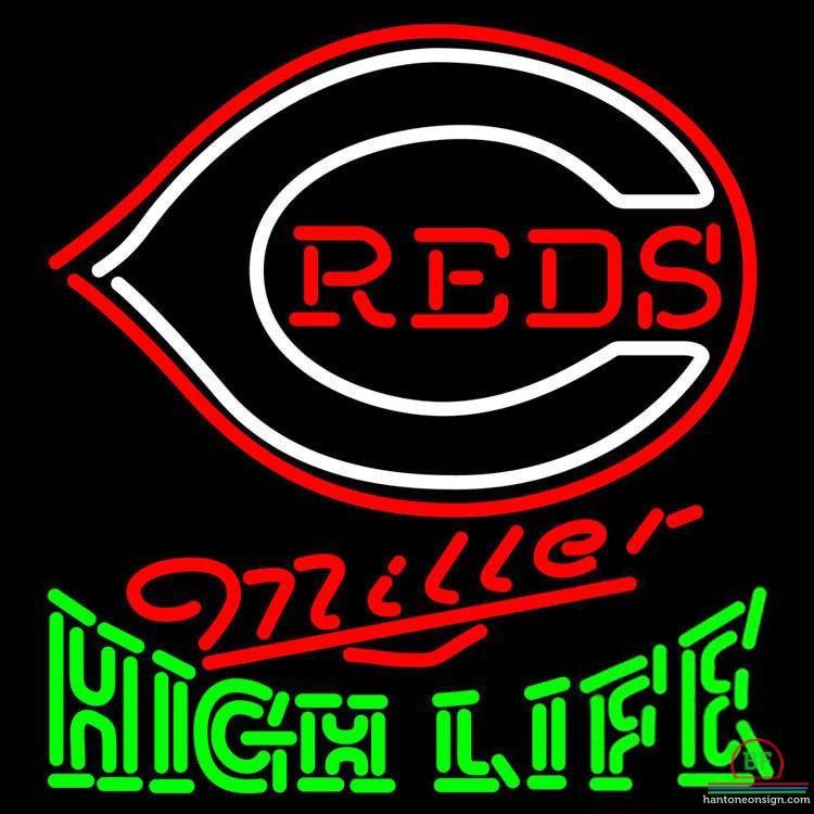 Custom Miller High Life Cincinnati Reds Neon Sign MLB Teams Neon Light