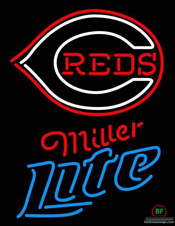 Custom Miller Lite Cincinnati Reds Neon Sign MLB Teams Neon Light