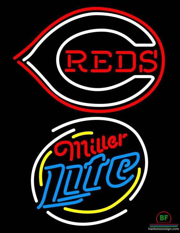 Custom Miller Lite Cincinnati Reds Neon Sign MLB Teams Neon Light
