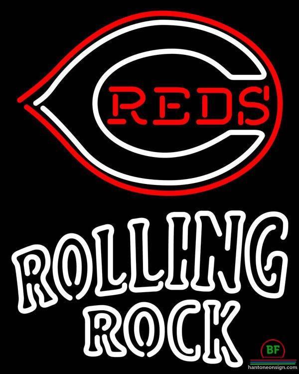 Custom Rolling Rock Cincinnati Reds Neon Sign MLB Teams Neon Light