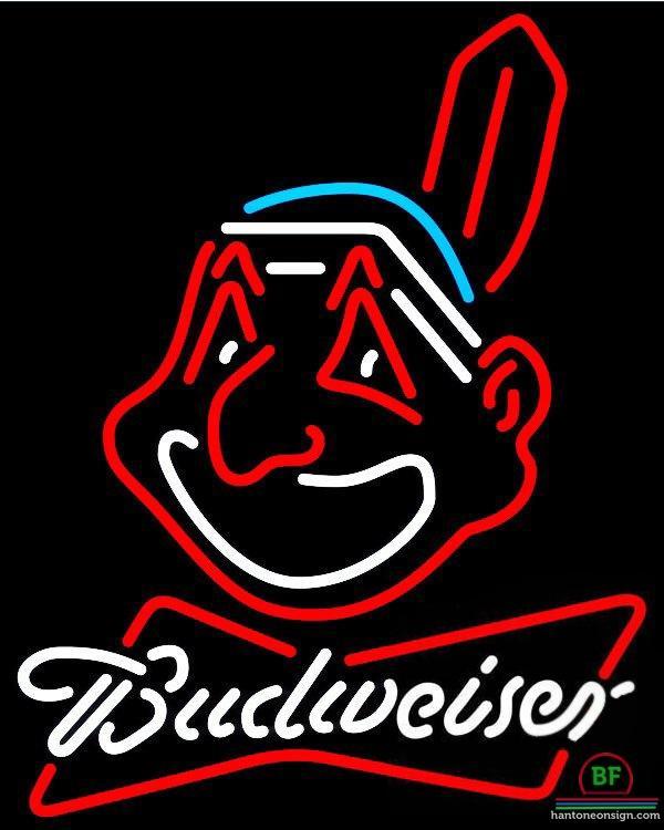 Custom Budweiser Cleveland Indians Neon Sign MLB Teams Neon Light