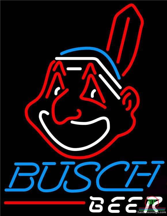 Custom Busch Beer Cleveland Indians Neon Sign MLB Teams Neon Light