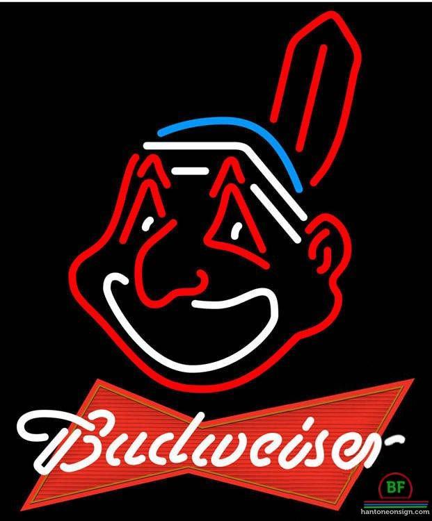 Custom Budweiser Cleveland Indians Neon Sign MLB Teams Neon Light