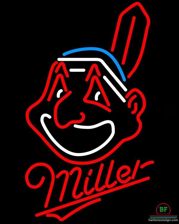 Custom Miller Cleveland Indians Neon Sign MLB Teams Neon Light
