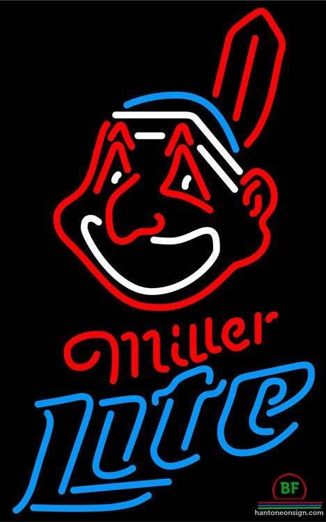 Custom Miller Lite Cleveland Indians Neon Sign MLB Teams Neon Light