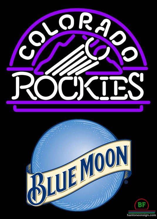 Custom Blue Moon Colorado Rockies Neon Sign MLB Teams Neon Light