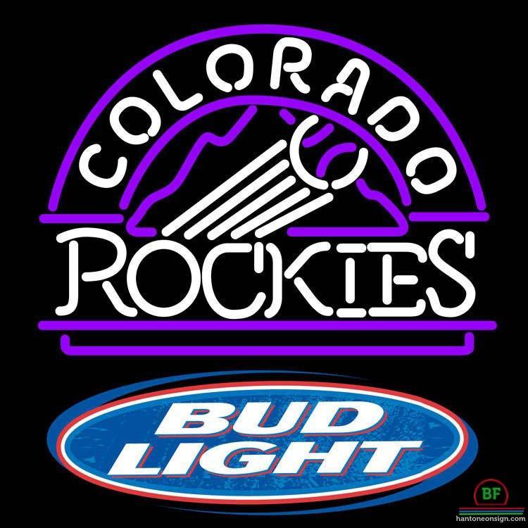 Custom Bud Light Colorado Rockies Neon Sign MLB Teams Neon Light