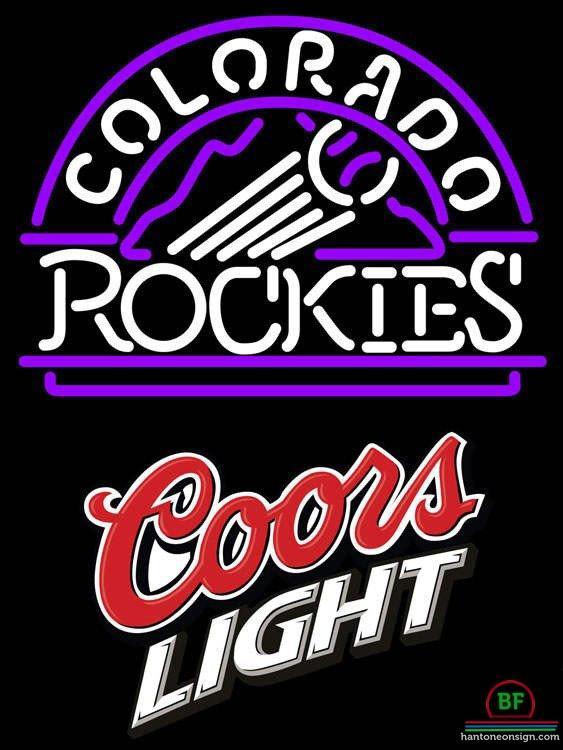 Custom Coors Light Colorado Rockies Neon Sign MLB Teams Neon Light
