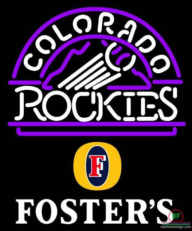 Custom Fosters Colorado Rockies Neon Sign MLB Teams Neon Light
