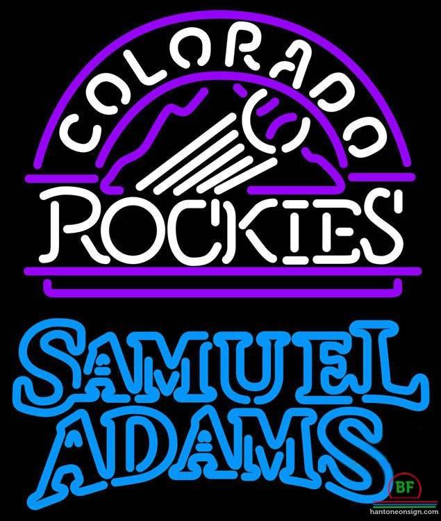Custom Samuel Adams Colorado Rockies Neon Sign MLB Teams Neon Light
