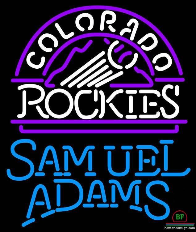 Custom Samuel Adams Colorado Rockies Neon Sign MLB Teams Neon Light