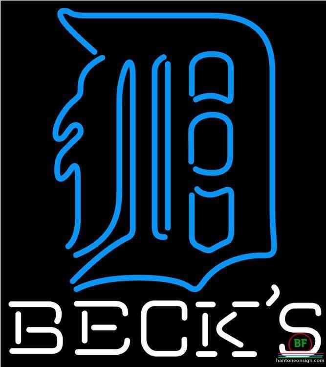 Custom Becks Detroit Tigers Neon Sign MLB Teams Neon Light