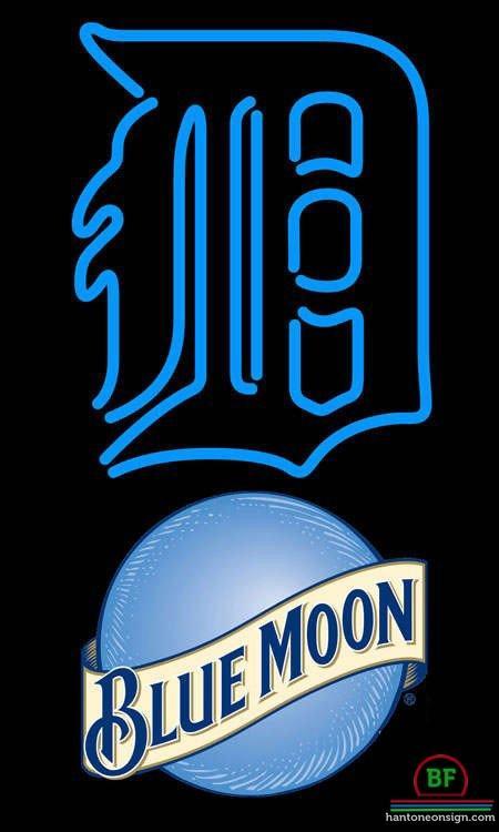 Custom Blue Moon Detroit Tigers Neon Sign MLB Teams Neon Light