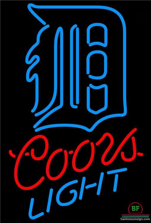 Custom Coors Light Detroit Tigers Neon Sign MLB Teams Neon Light