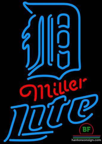 Custom Miller Lite Detroit Tigers Neon Sign MLB Teams Neon Light