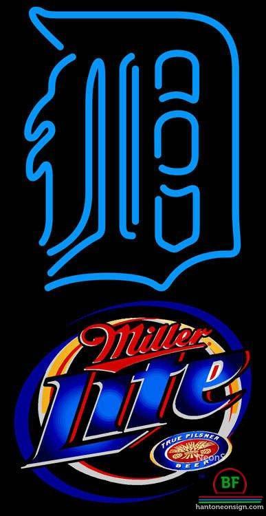 Custom Miller Lite Detroit Tigers Neon Sign MLB Teams Neon Light