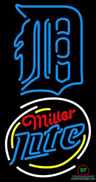 Custom Miller Lite Detroit Tigers Neon Sign MLB Teams Neon Light