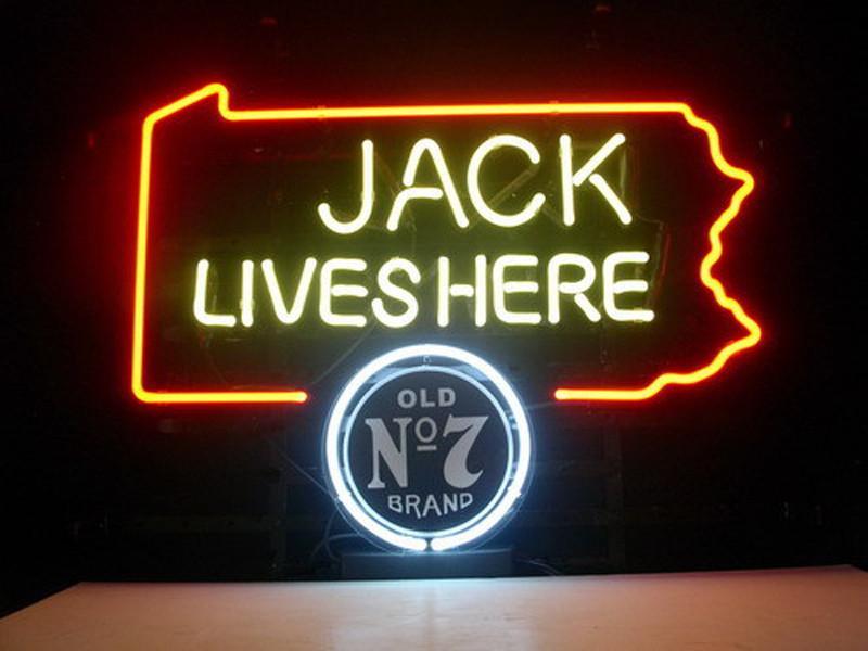 Custom Jack Daniels Lives Here Neon Sign Real Neon Light
