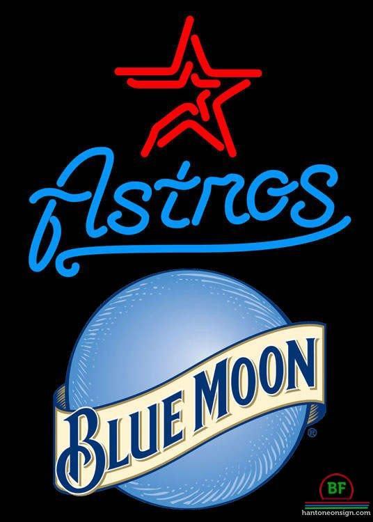 Custom Blue Moon Houston Astros Neon Sign MLB Teams Neon Light