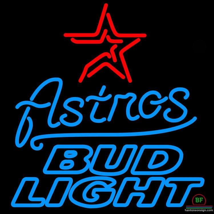 Custom Bud Light Houston Astros Neon Sign MLB Teams Neon Light