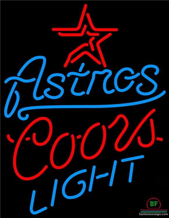 Custom Coors Light Houston Astros Neon Sign MLB Teams Neon Light