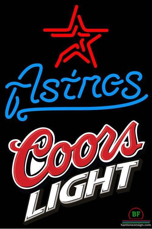 Custom Coors Light Houston Astros Neon Sign MLB Teams Neon Light